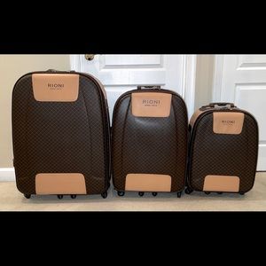 3 piece 360 Rioni Brown Luggage Set